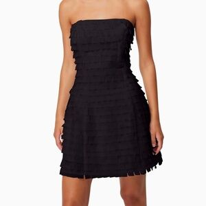 Elliatt Hailey Strapless Mini Party Dress In Black